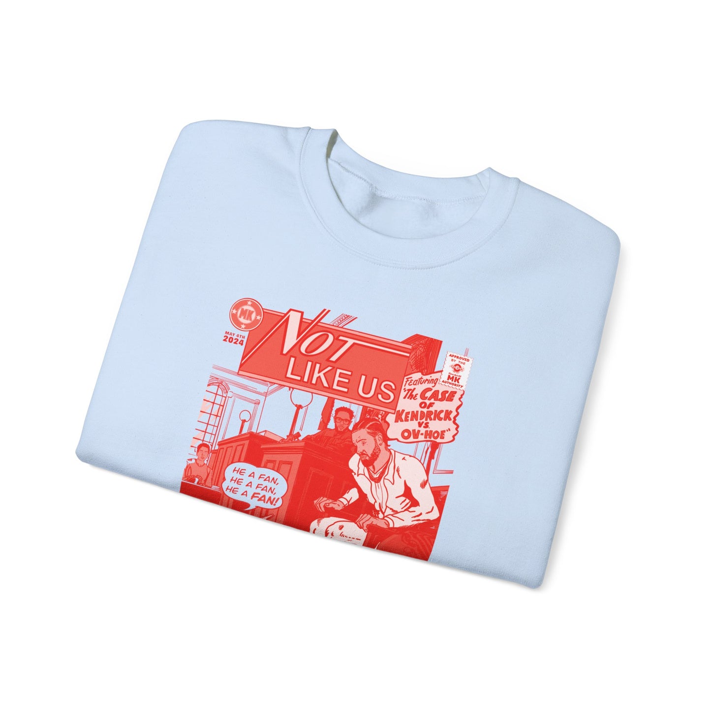 Kendrick Lamar - Not Like Us - RED VARIANT - Unisex Heavy Blend™ Crewneck Sweatshirt