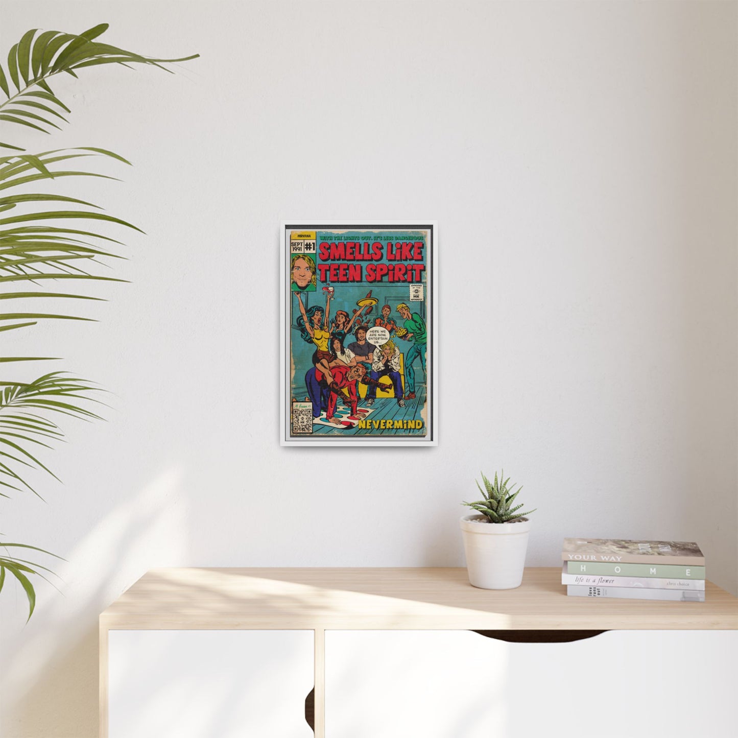 Nirvana - Smells Like Teen Spirit -  Gallery Canvas Wraps, Vertical Frame