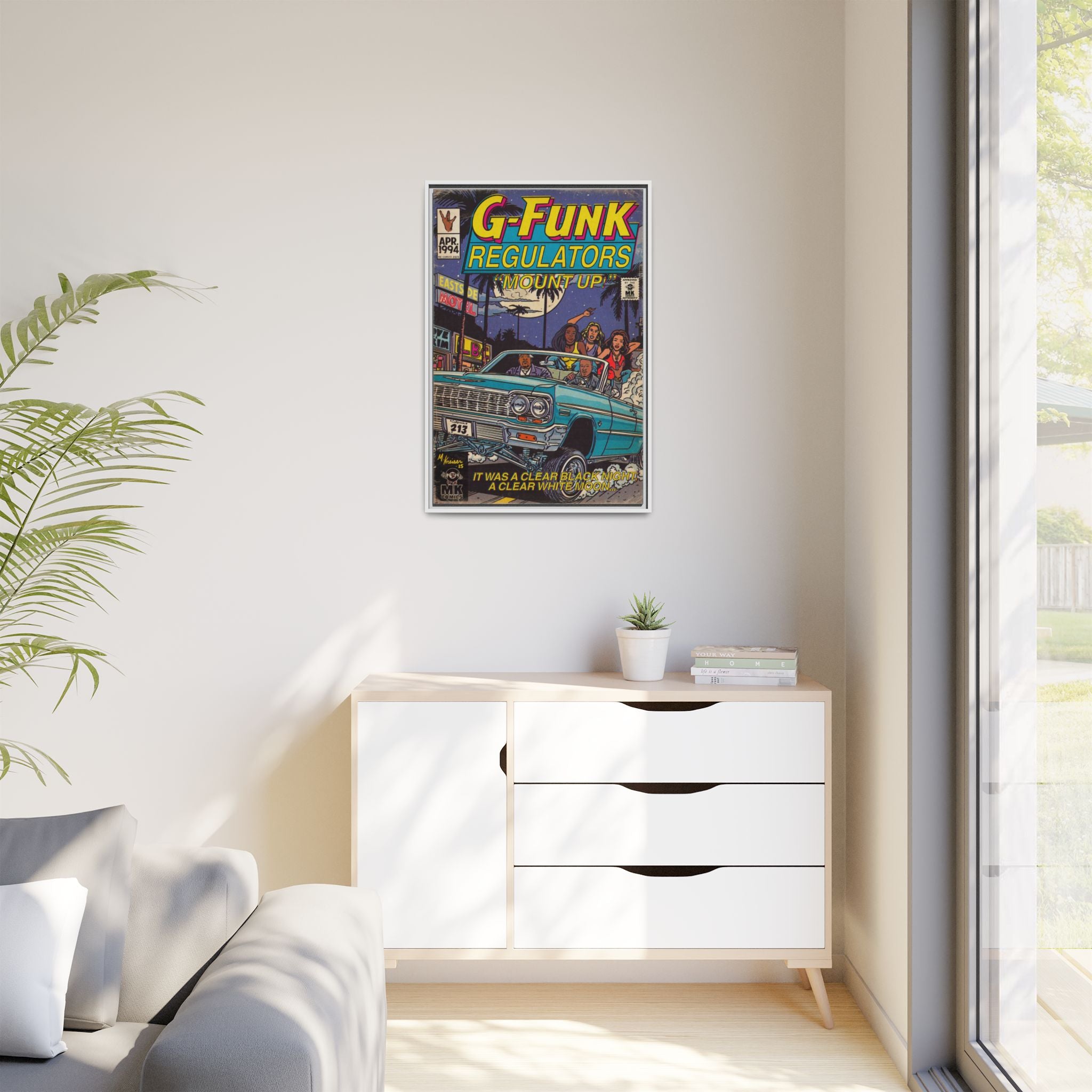 Regulate - Matte Canvas, Framed (Multi-color)