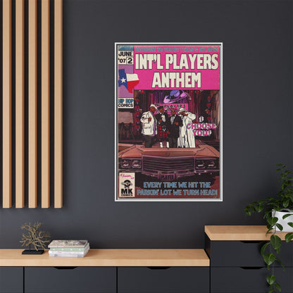 Int’l Players Anthem - Matte Canvas, Framed (Multi-color)