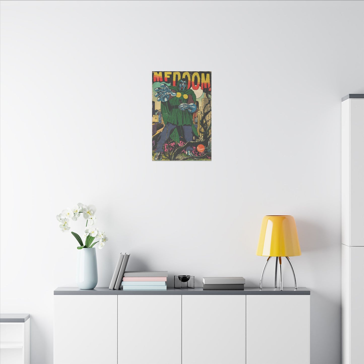 MF DOOM - Hip Hop Comics - Matte Canvas, Stretched