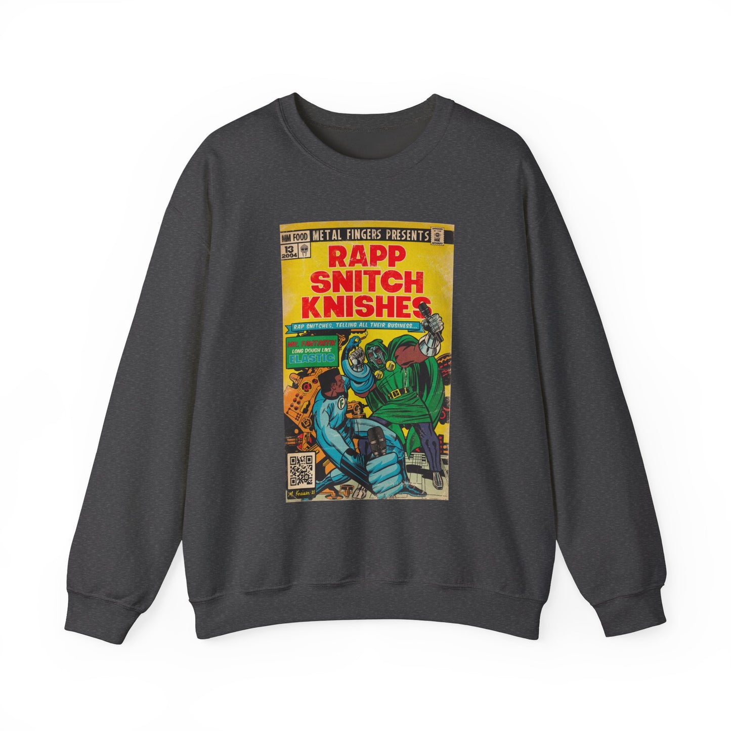 MF DOOM -Rapp Snitch Knishes - Unisex Heavy Blend™ Crewneck Sweatshirt