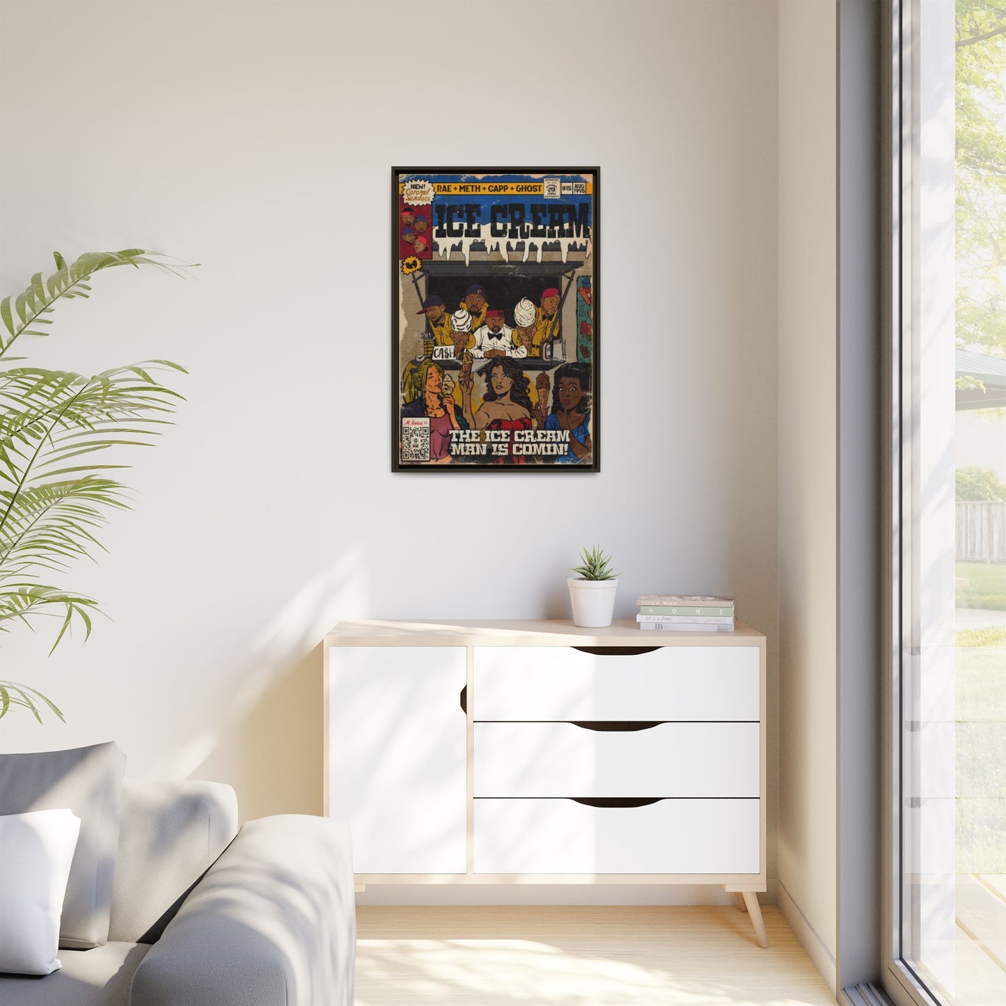 Raekwon- Ice Cream - Gallery Canvas Wraps, Vertical Frame