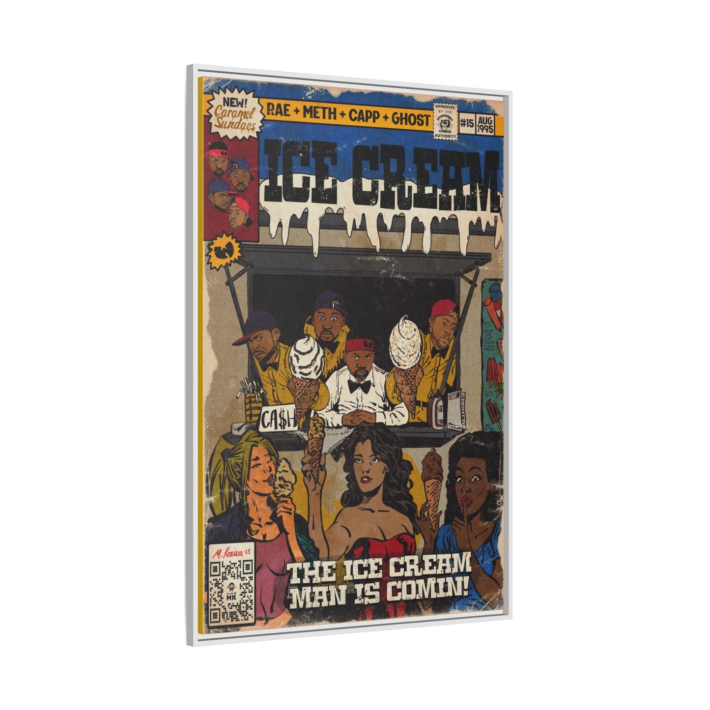 Raekwon- Ice Cream - Gallery Canvas Wraps, Vertical Frame