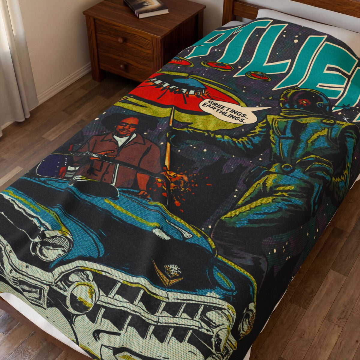 ATLiens - Velveteen Plush Blanket