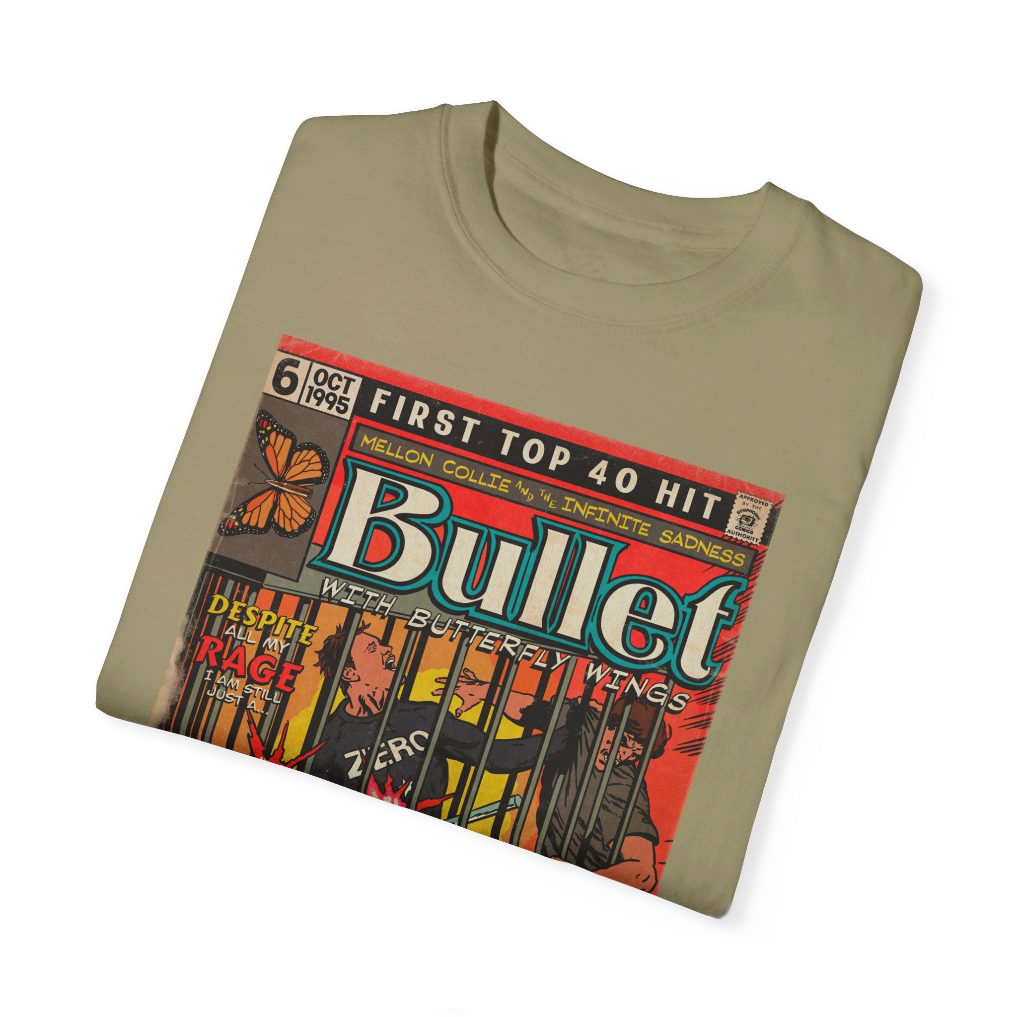 Bullet With Butterfly Wings - Unisex Comfort Colors T-shirt