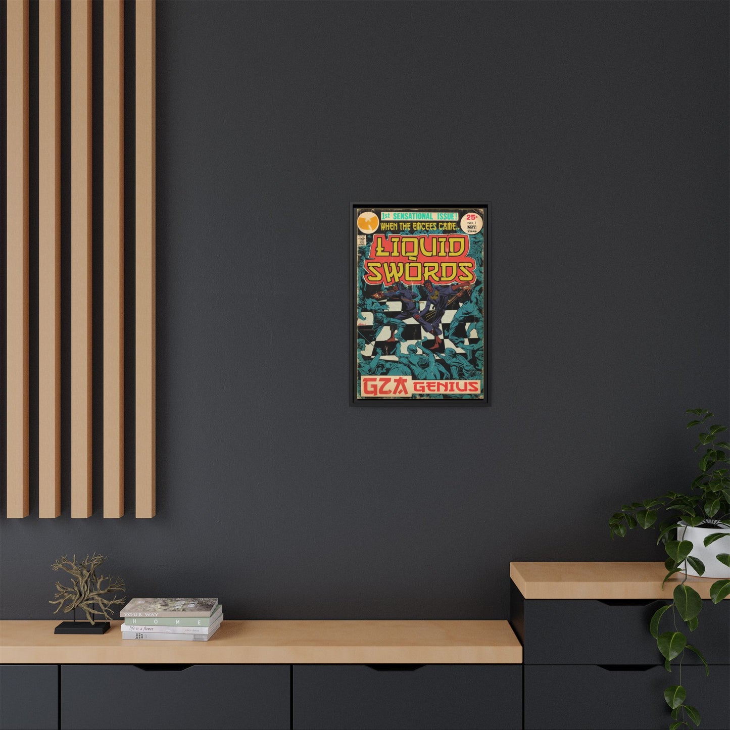 GZA/Genius - Liquid Swords - Gallery Canvas Wraps, Vertical Frame