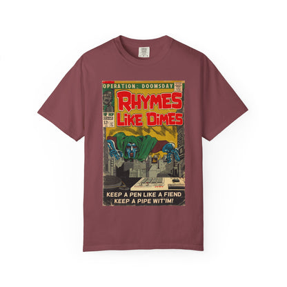 MF DOOM - Rhymes Like Dimes - Unisex Comfort Colors T-shirt