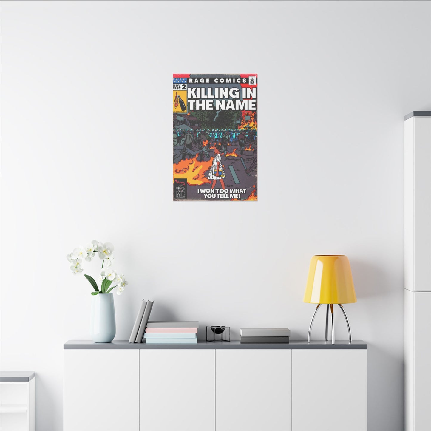 Rage - Killing In the Name - Matte Canvas, Stretched, 0.75" (Multi-Size)