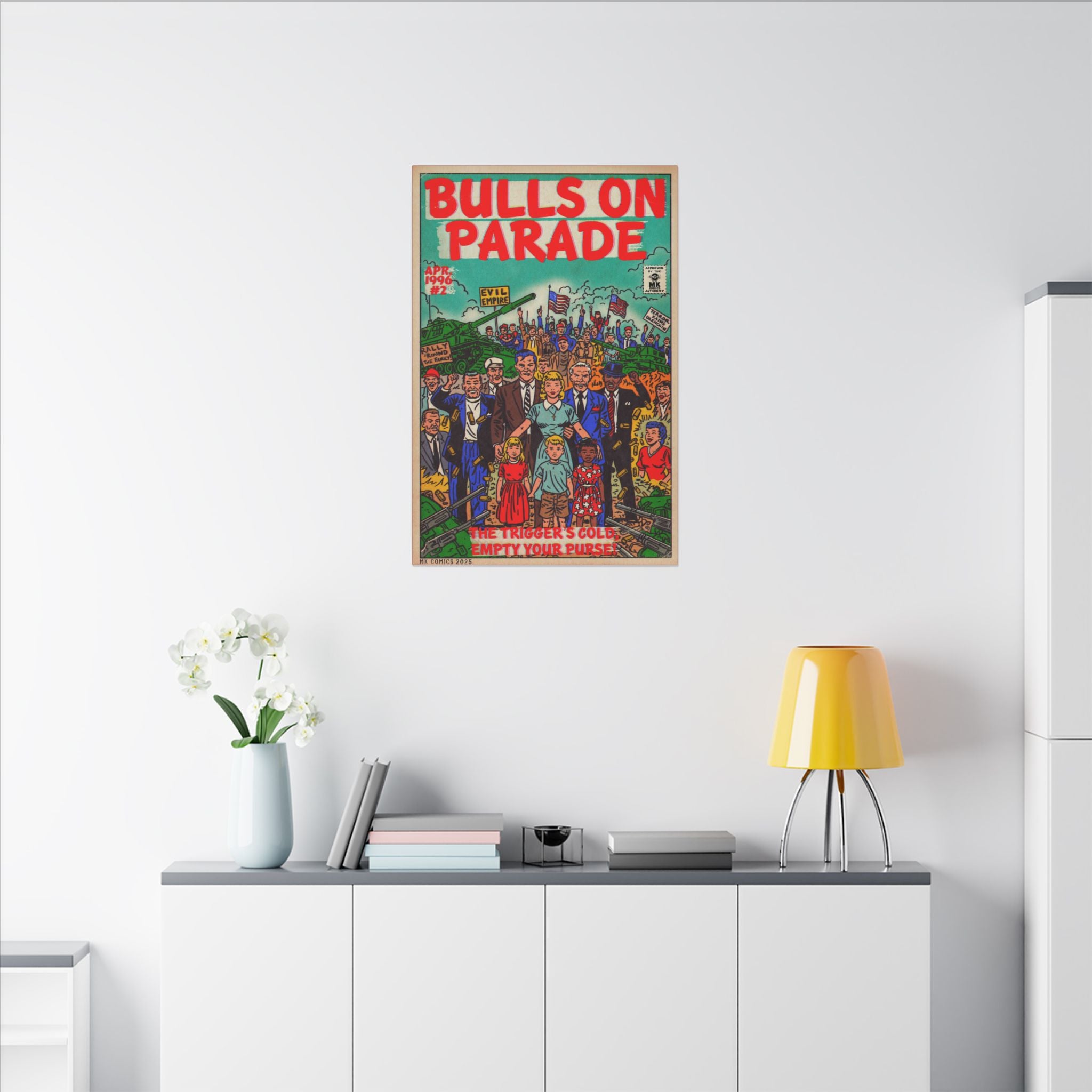 Bulls Parade -Matte Canvas, Stretched, 0.75" (Multi-Size)