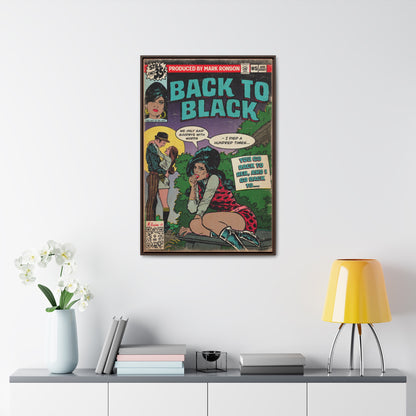 Amy Winehouse - Back to Black - Gallery Canvas Wraps, Vertical Frame