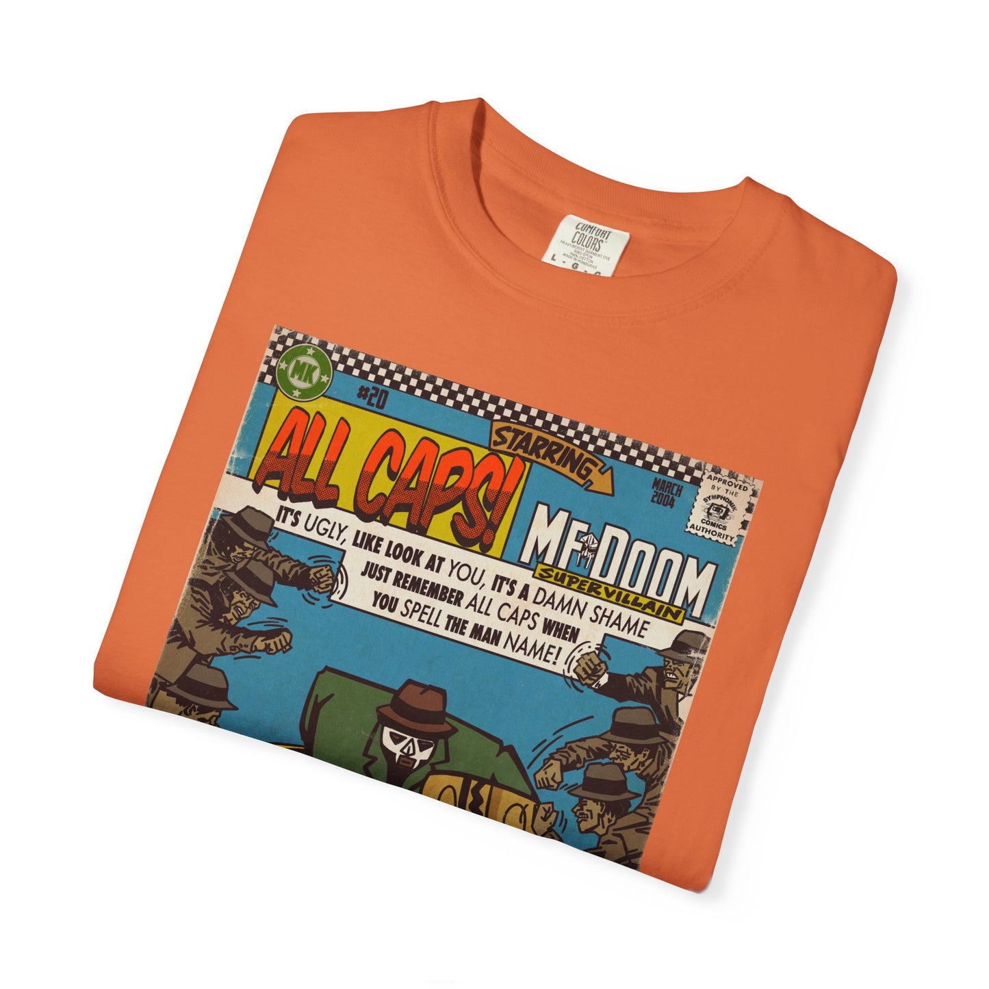 MF DOOM - All Caps - Unisex Comfort Colors T-shirt