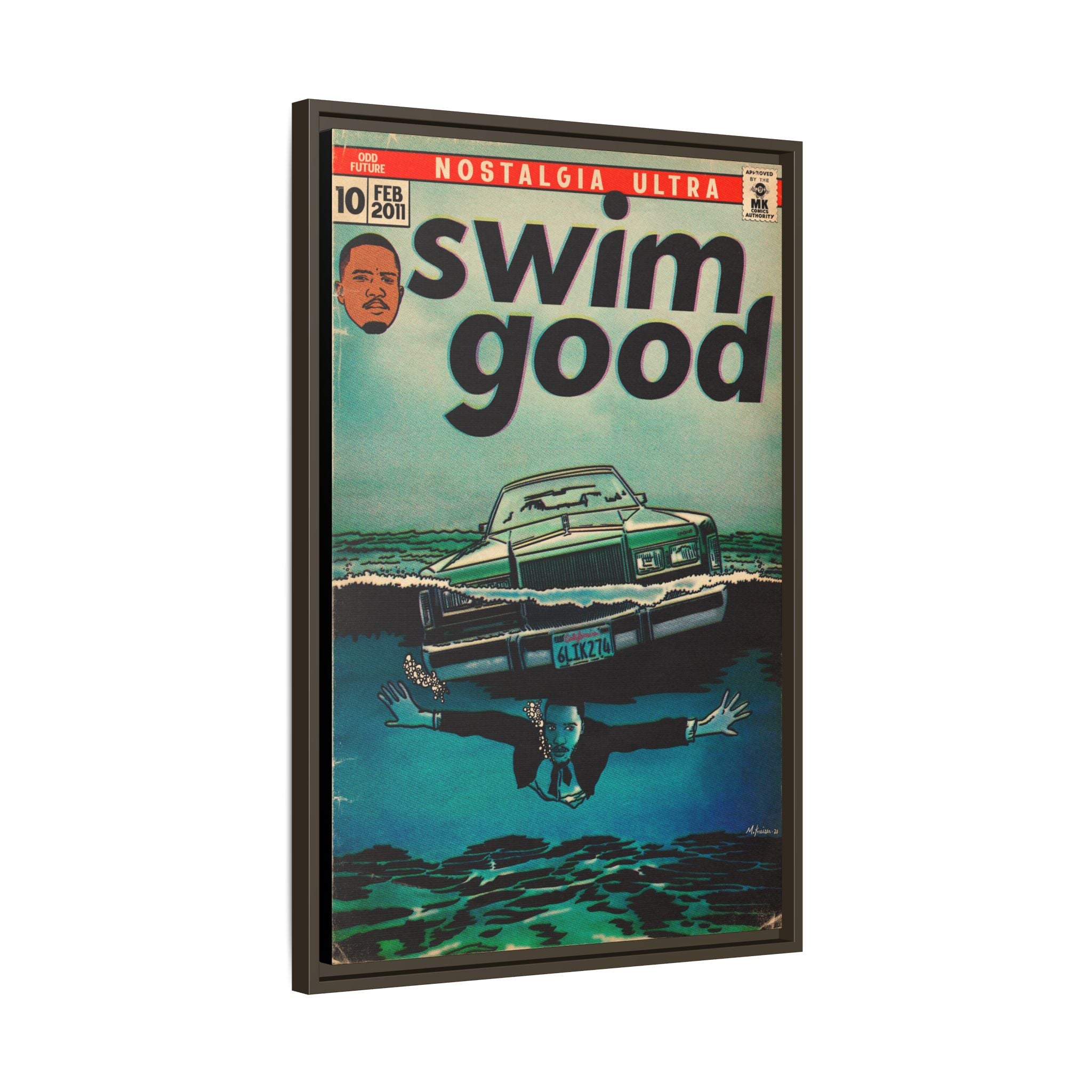 Swim Good - Matte Canvas, Framed (Multi-color)