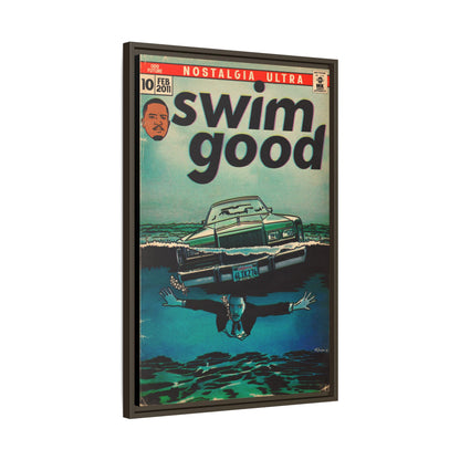Swim Good - Matte Canvas, Framed (Multi-color)