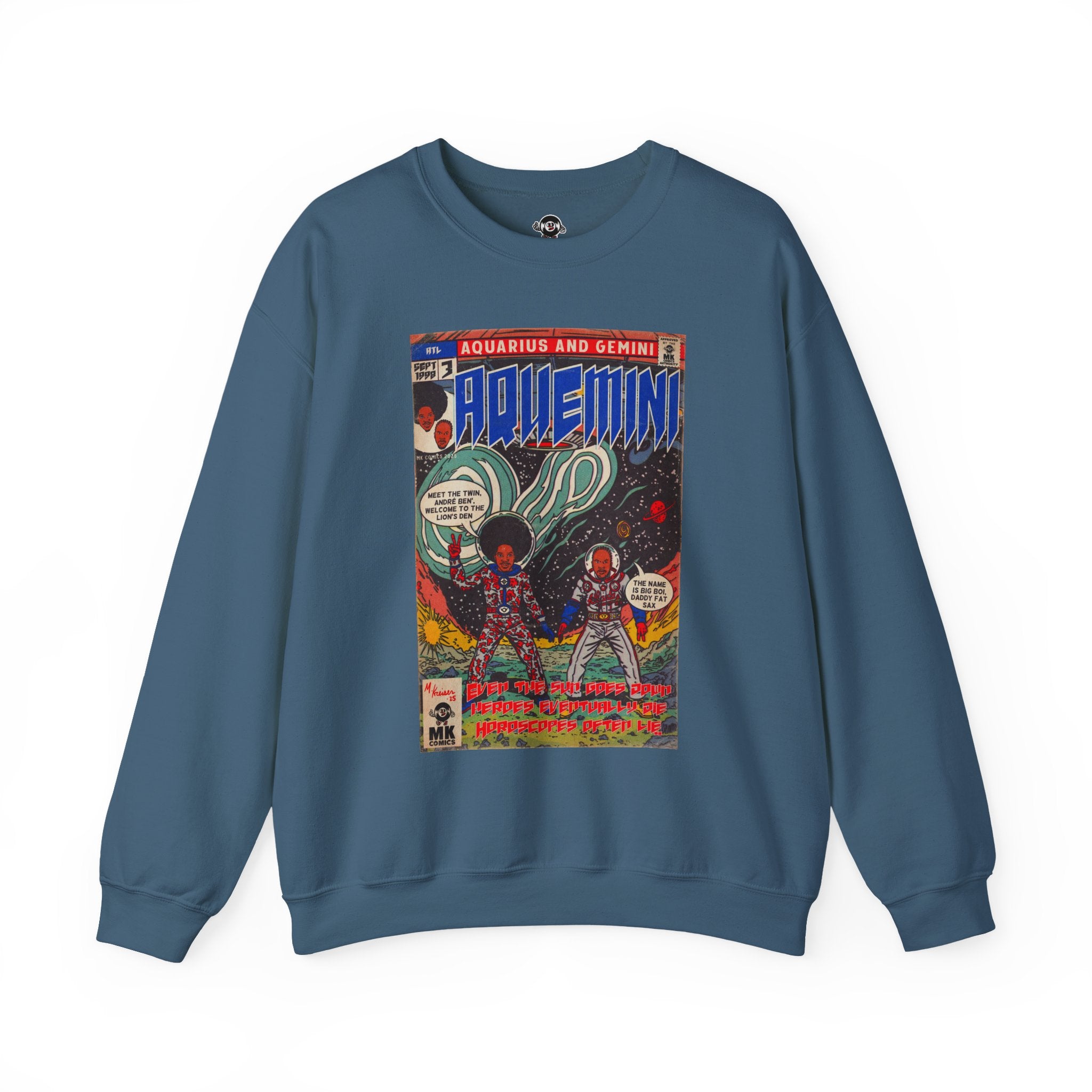 Aquemini - Comic Book Art - Unisex Heavy Blend™ Crewneck Sweatshirt