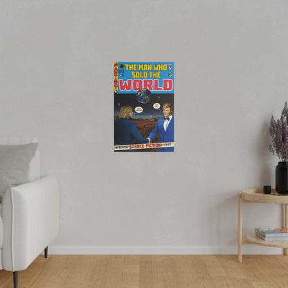 Bowie & Cobain - The Man Who Sold the World - Matte Canvas, Stretched