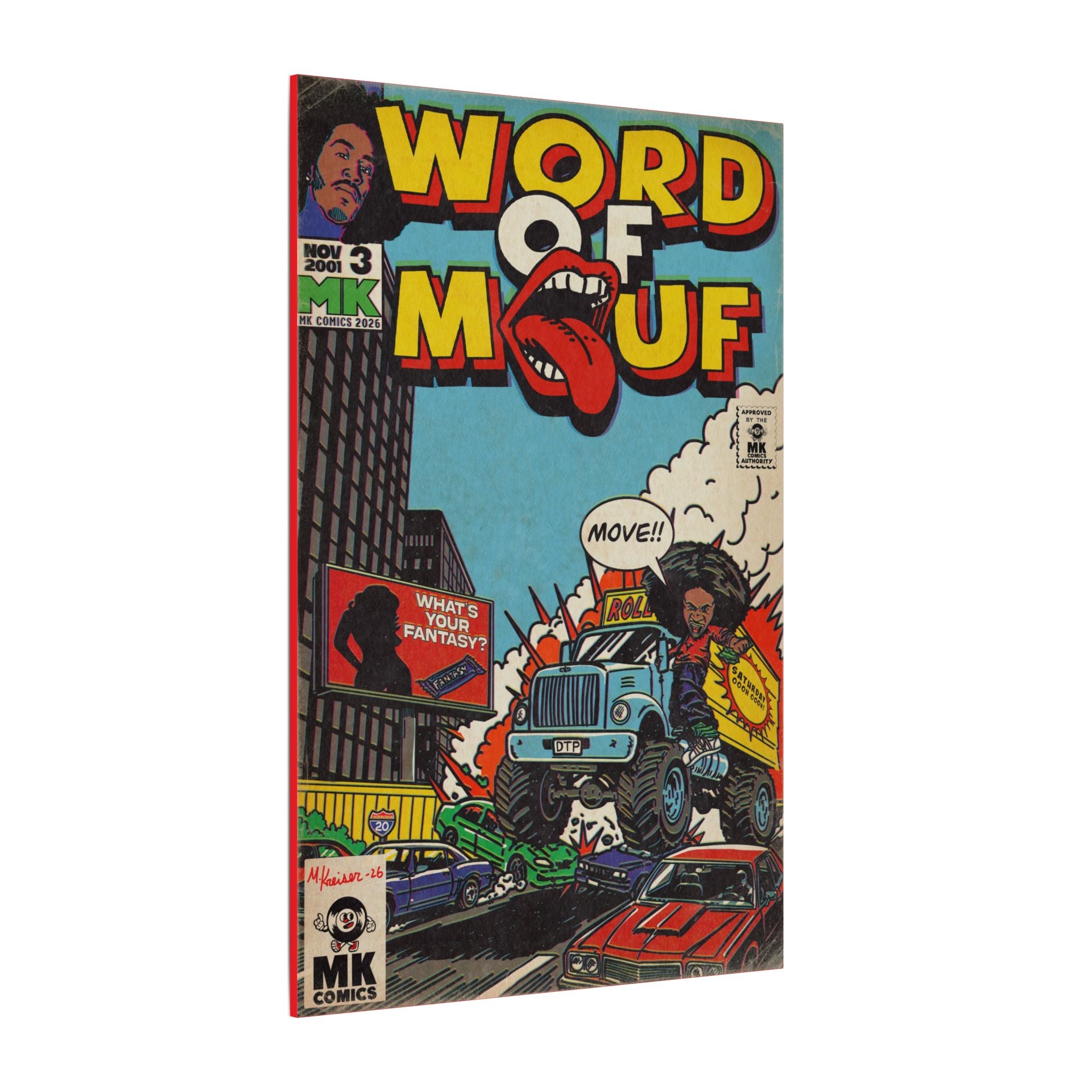 Word of Mouf - Matte Canvas, Stretched, 0.75" (Multi-Size)