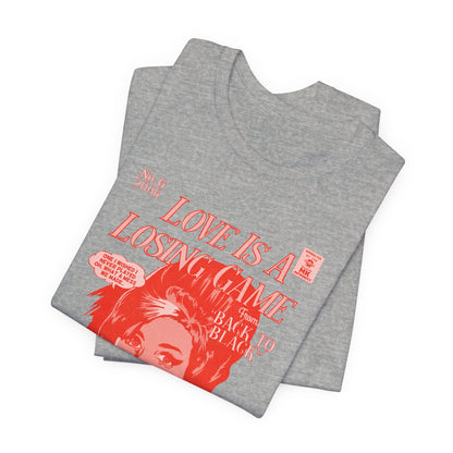 Amy Winehouse - Love is a Losing Game - RED VARIANT - Unisex Jersey Short Sleeve Tee
