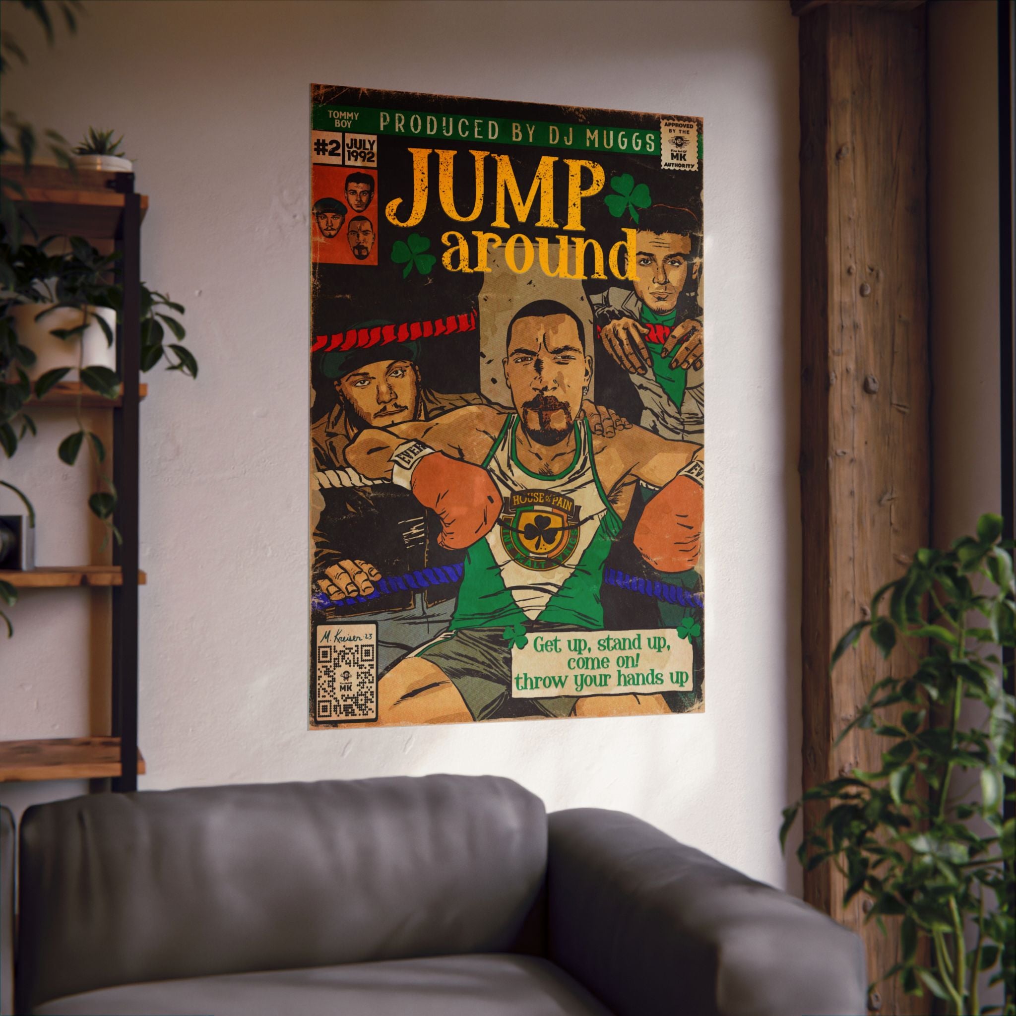 Jump Around -  Vertical Matte Poster