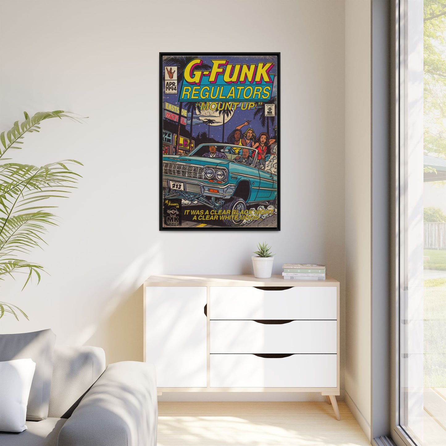 Regulate - Matte Canvas, Framed (Multi-color)