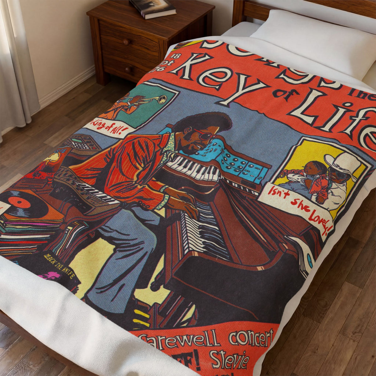 Songs in the Key of Life - Velveteen Plush Blanket