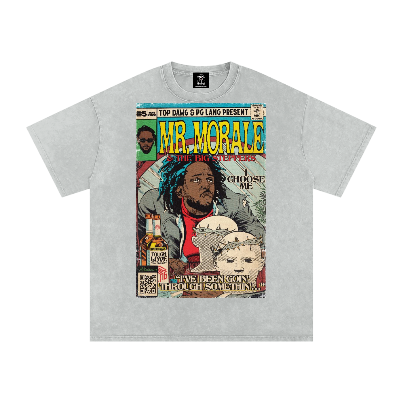 Mr. Morale & the Big Steppers - Snow Washed Oversized Cotton T-Shirt
