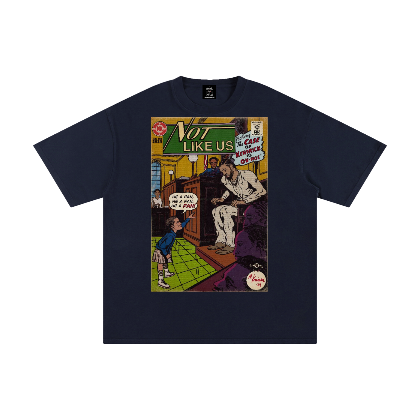 Not Like Us - MK Classics - Unisex Pure Cotton T-Shirt