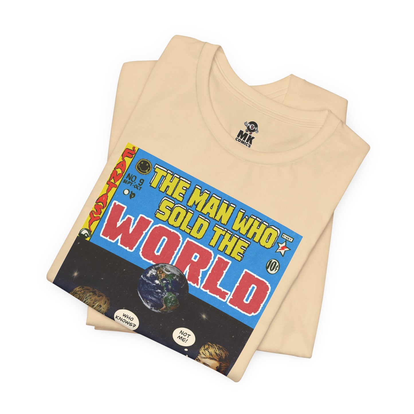 Bowie & Cobain - The Man Who Sold the World - Unisex Jersey Short Sleeve Tee