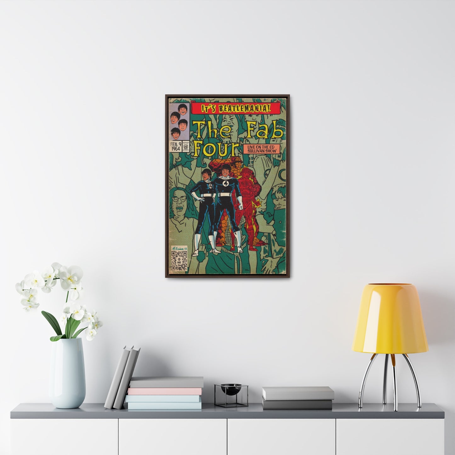 The Beatles - Beatlemania - Gallery Canvas Wraps, Vertical Frame