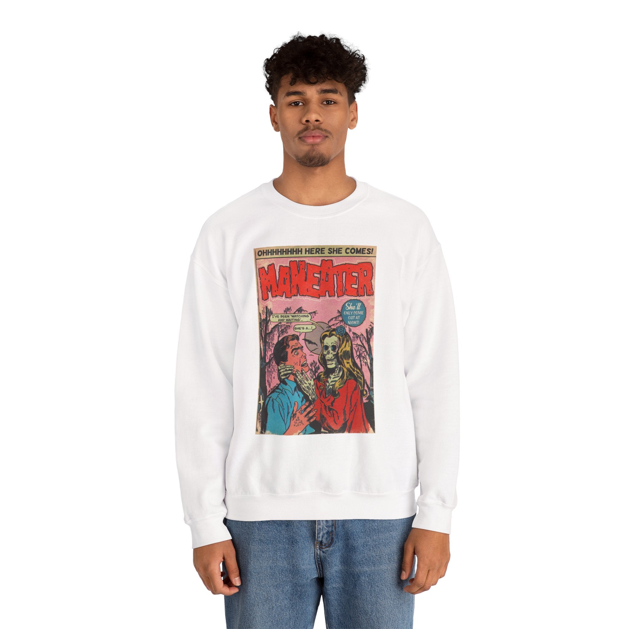 Maneater - Unisex Heavy Blend™ Crewneck Sweatshirt