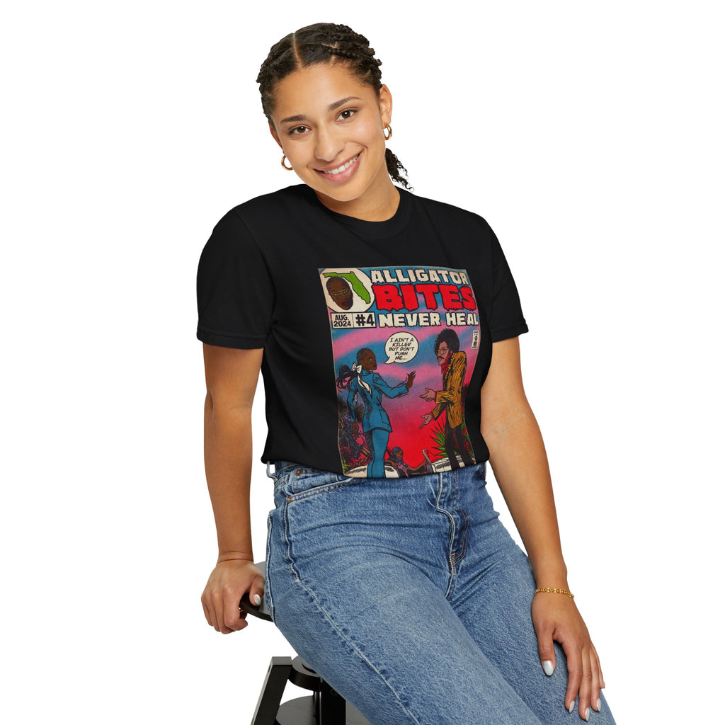 Denial is a River - Alligator Bites - Unisex Comfort Colors T-shirt