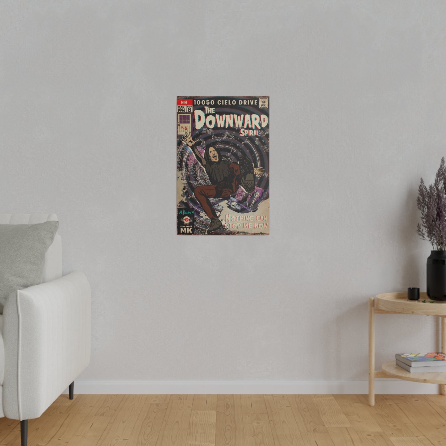 The Downward Spiral - Matte Canvas, Stretched, 0.75"