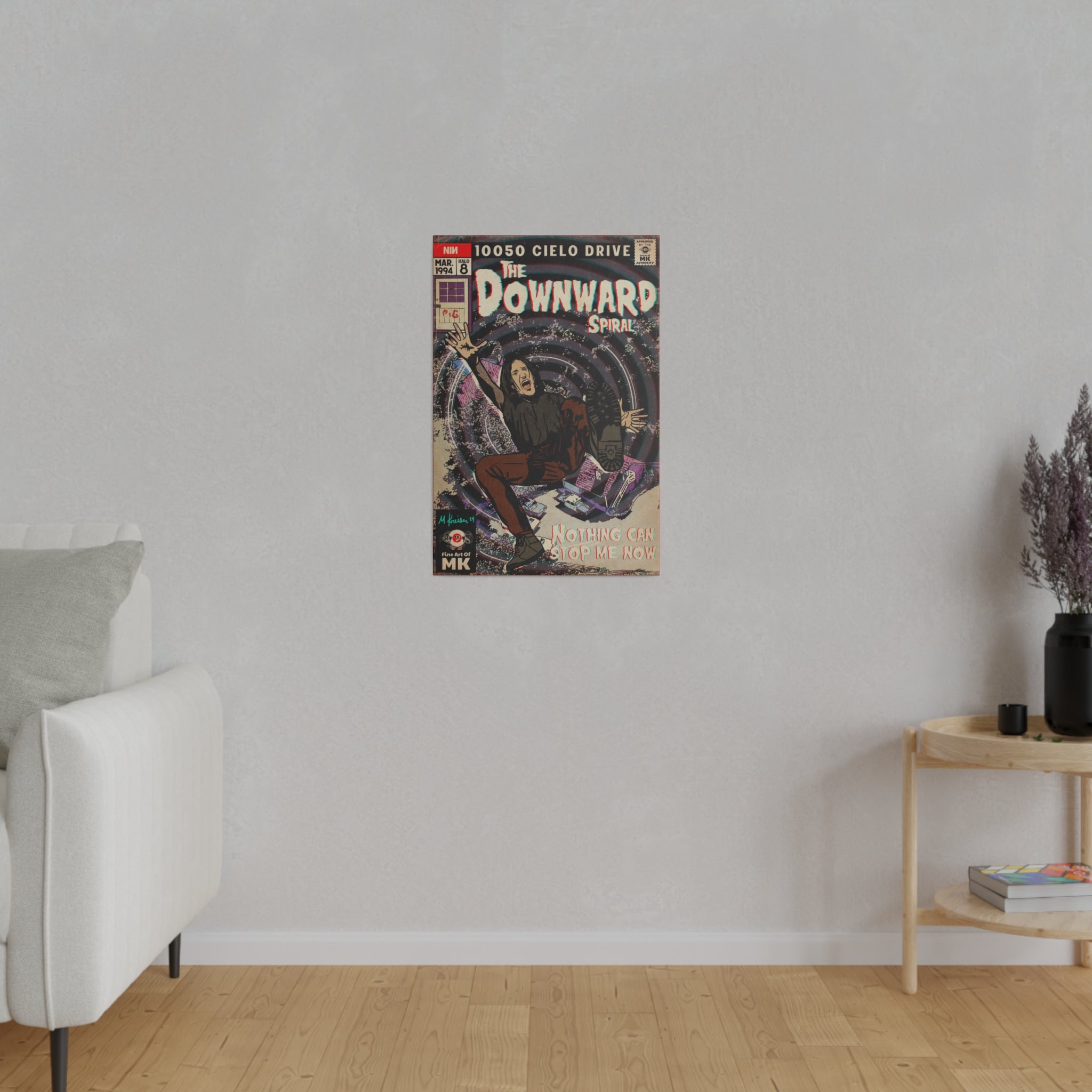 The Downward Spiral - Matte Canvas, Stretched, 0.75"
