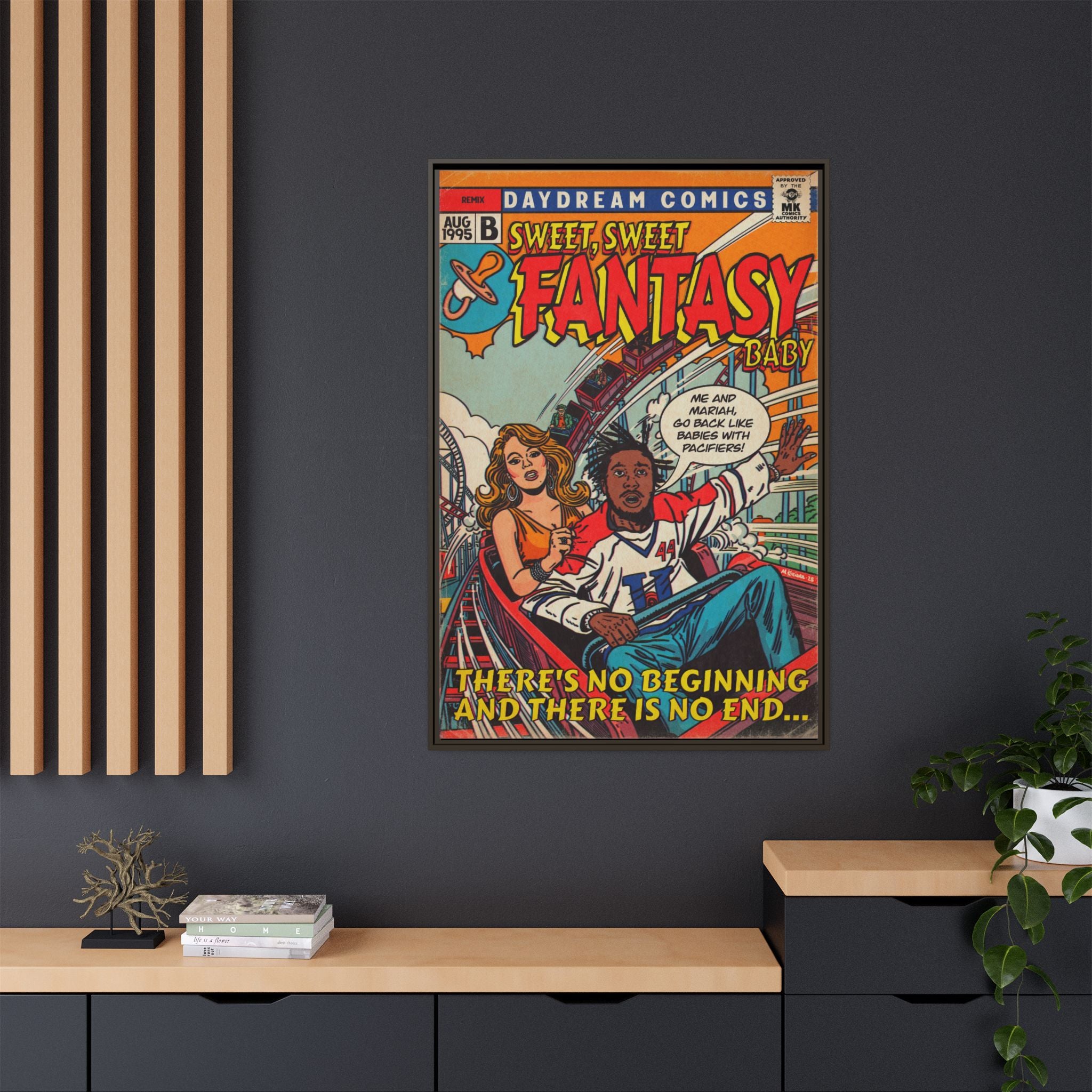 Fantasy Remix - Matte Canvas, Framed (Multi-color)