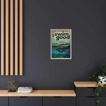 Swim Good - Matte Canvas, Framed (Multi-color)