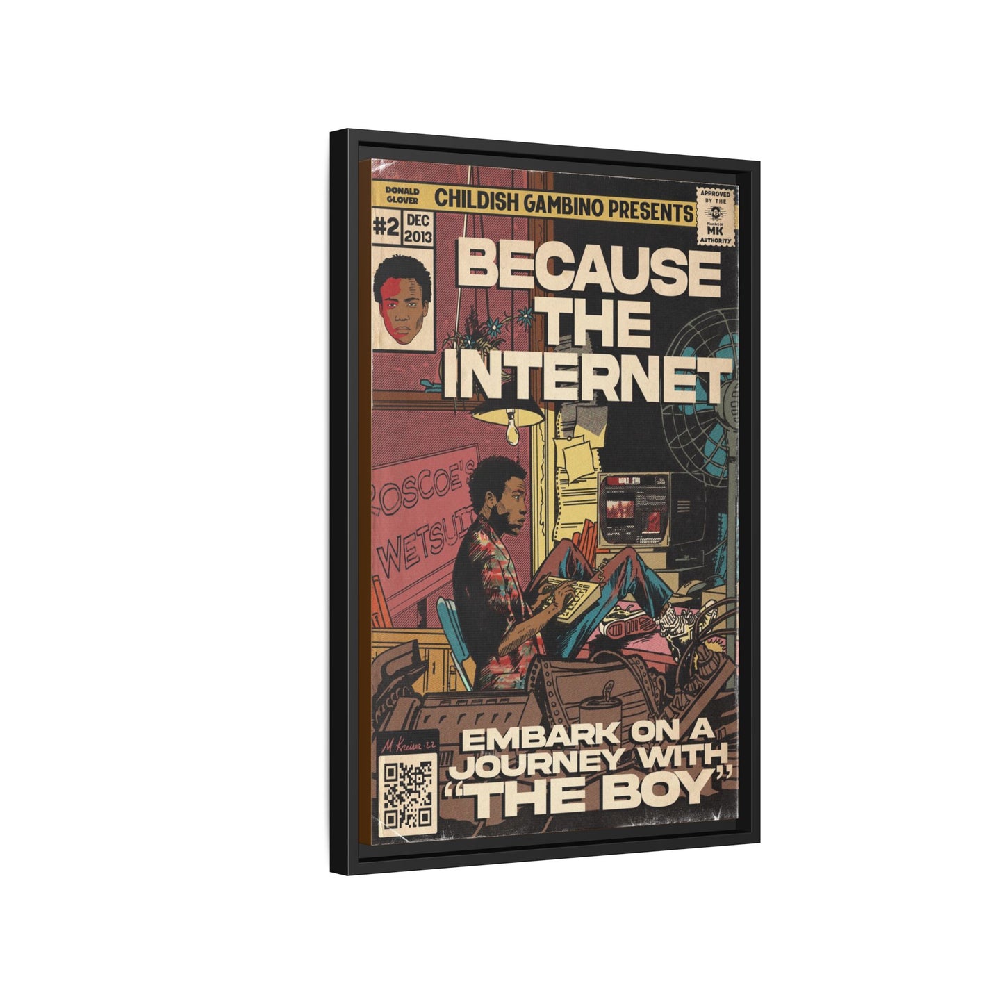Childish Gambino - Because the Internet - Gallery Canvas Wraps, Vertical Frame