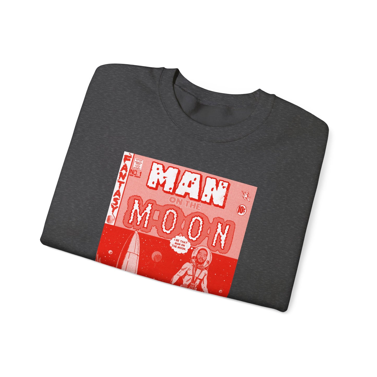 Kid Cudi - Man on the Moon - RED VARIANT - Unisex Heavy Blend™ Crewneck Sweatshirt
