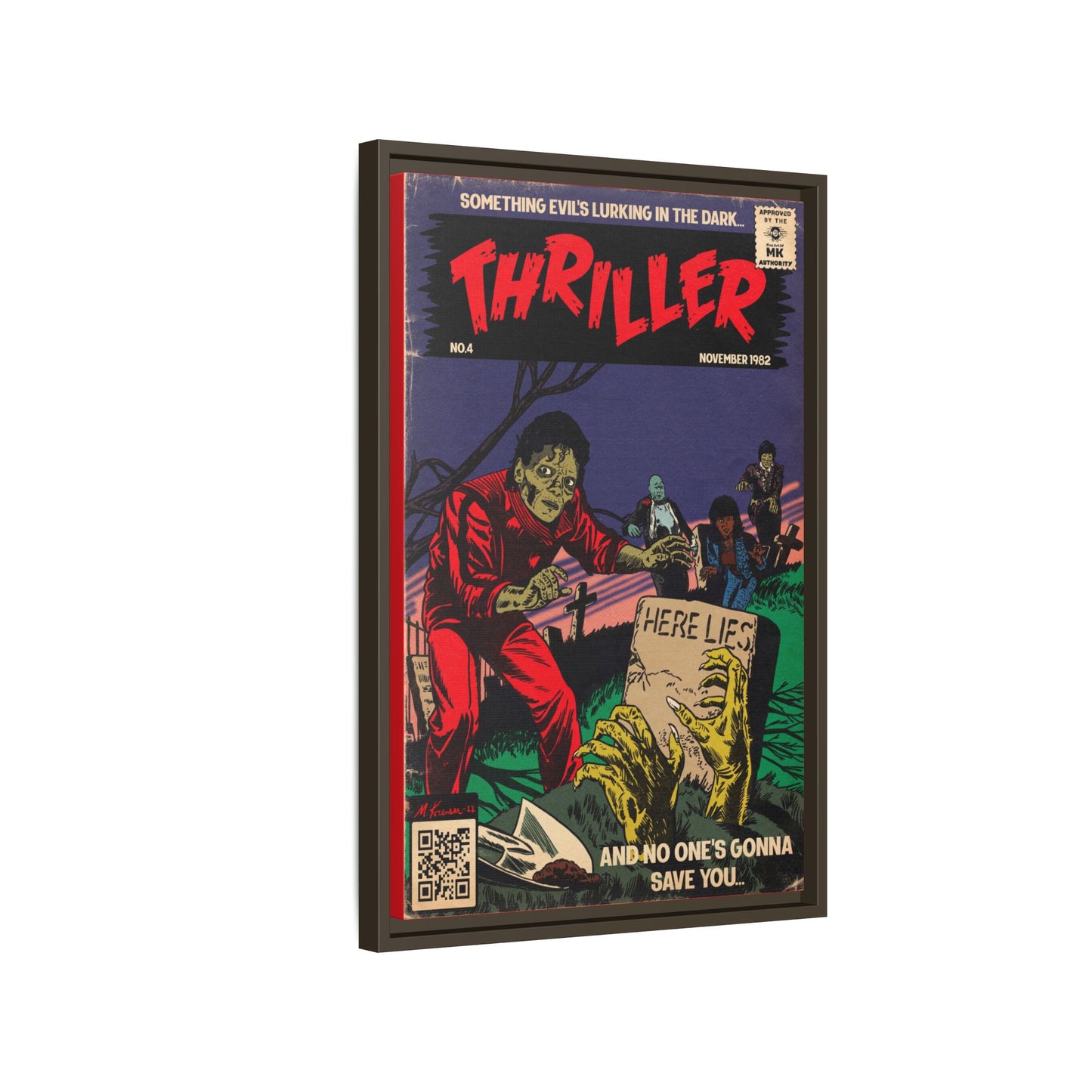 Michael Jackson- Thriller - Gallery Canvas Wraps, Vertical Frame