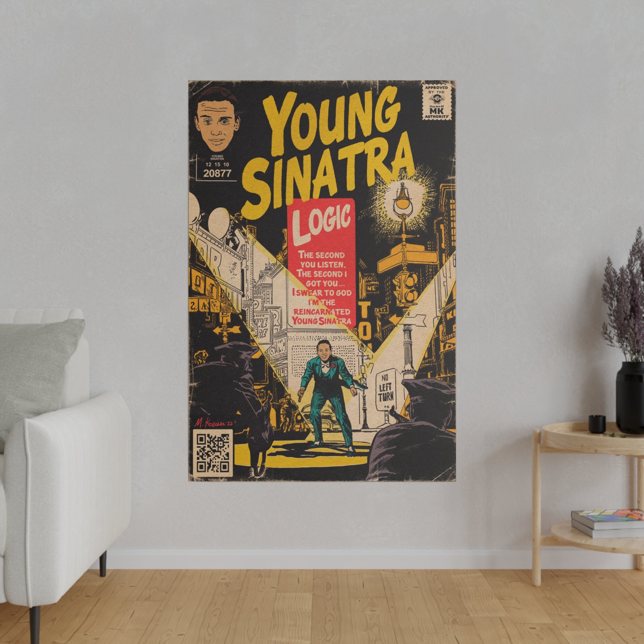 Young Sinatra - Matte Canvas, Stretched