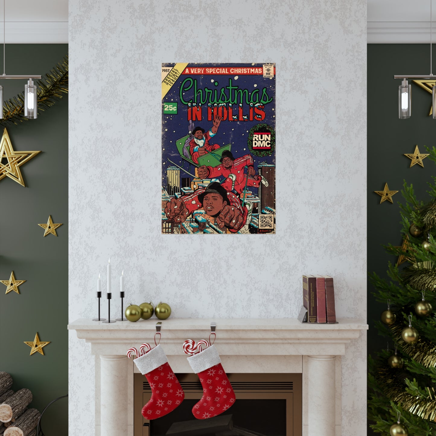 RUN DMC - Christmas In Hollis- Vertical Matte Poster