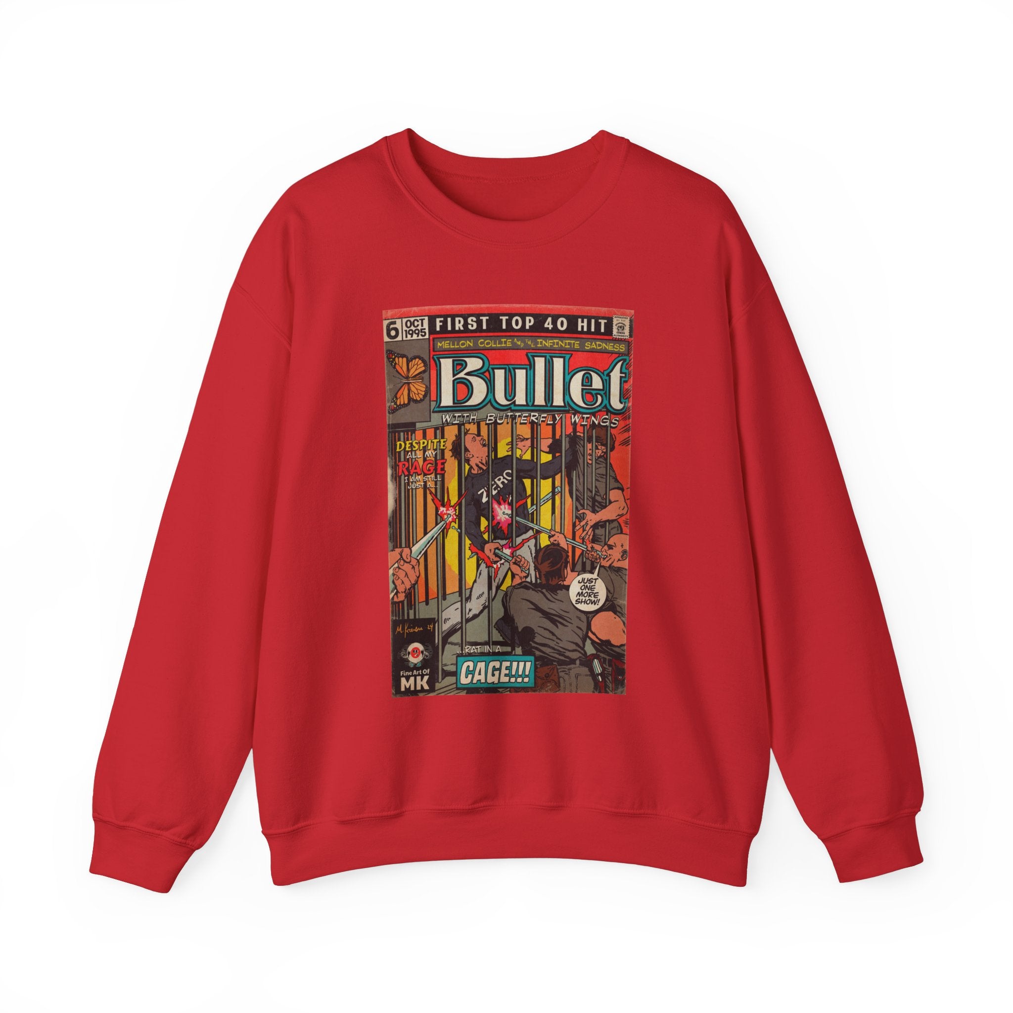 Bullet With Butterfly Wings - Unisex Heavy Blend™ Crewneck Sweatshirt