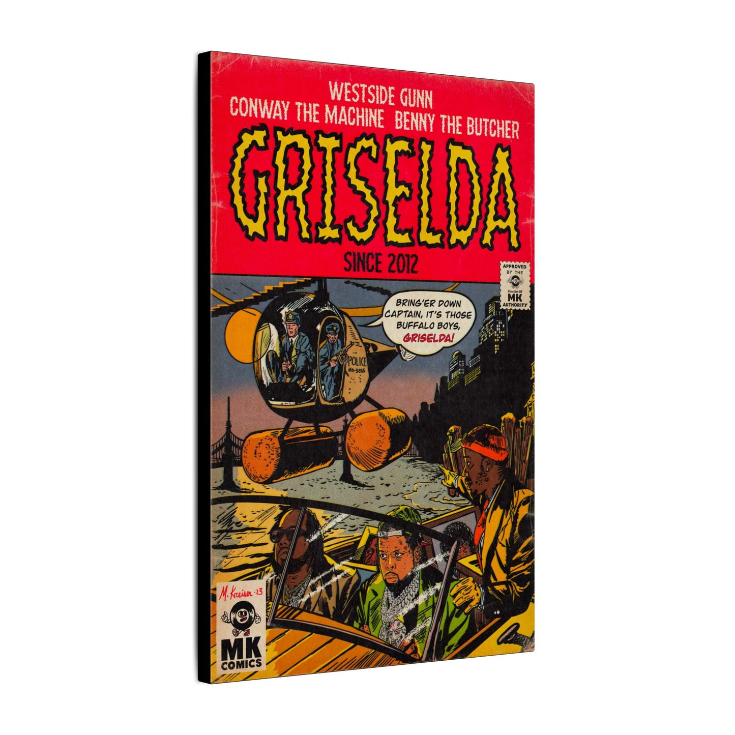 Griselda - Comic Book Art - Matte Canvas, Stretched, 0.75"