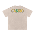 Casino - Snow Washed Oversized Cotton T-Shirt