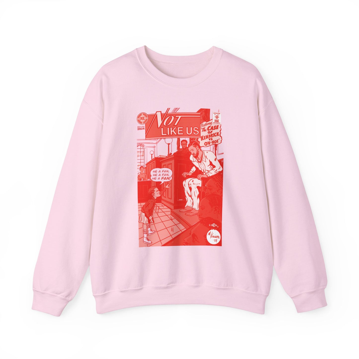 Kendrick Lamar - Not Like Us - RED VARIANT - Unisex Heavy Blend™ Crewneck Sweatshirt