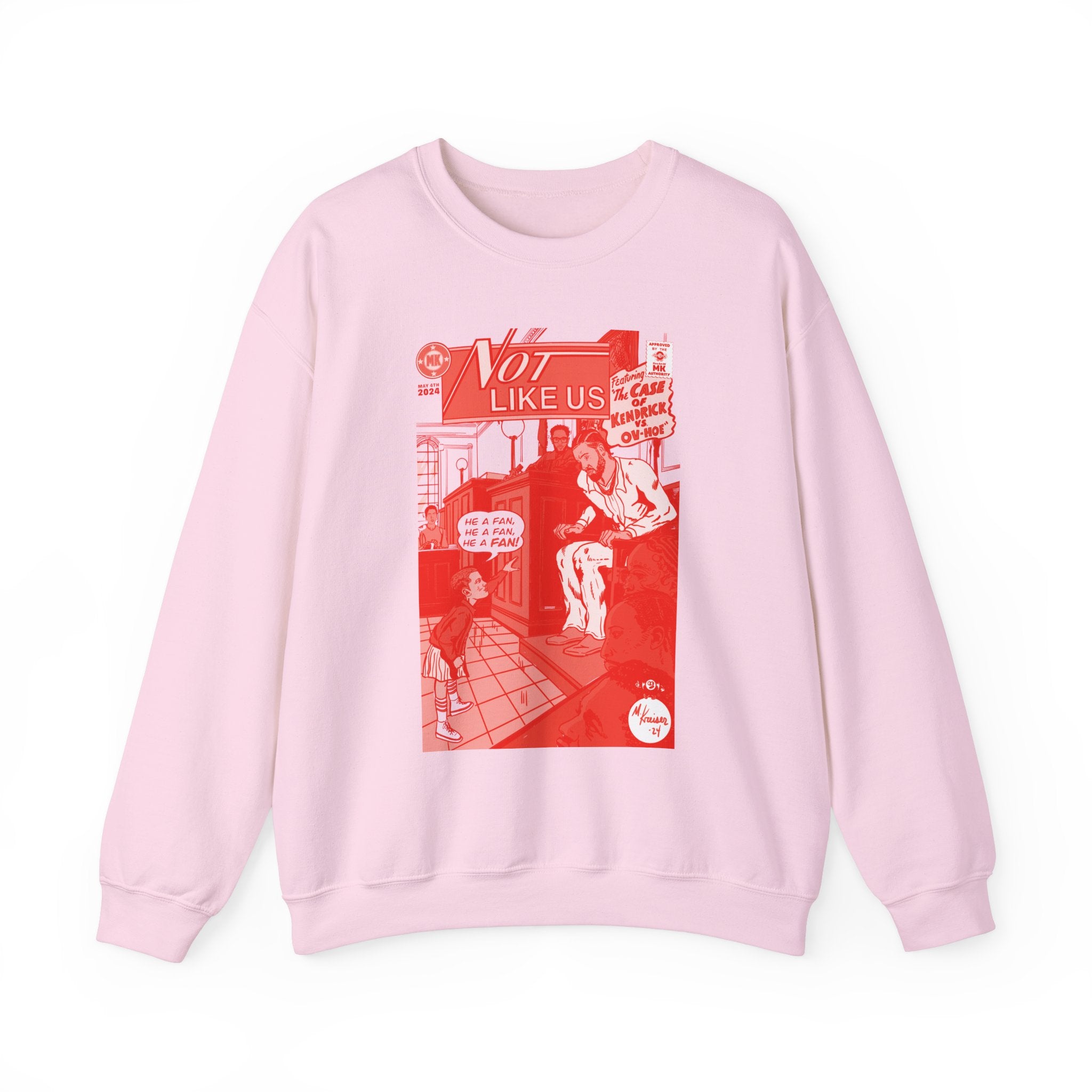 Not Like Us - RED VARIANT - Unisex Heavy Blend™ Crewneck Sweatshirt