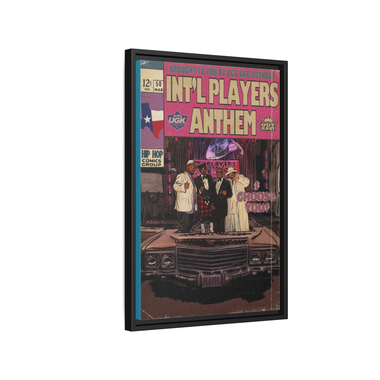 Int’l Players Anthem - Matte Canvas, Framed (Multi-color)
