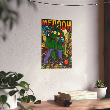 DOOM - Hip Hop Comics - Vertical Matte Poster