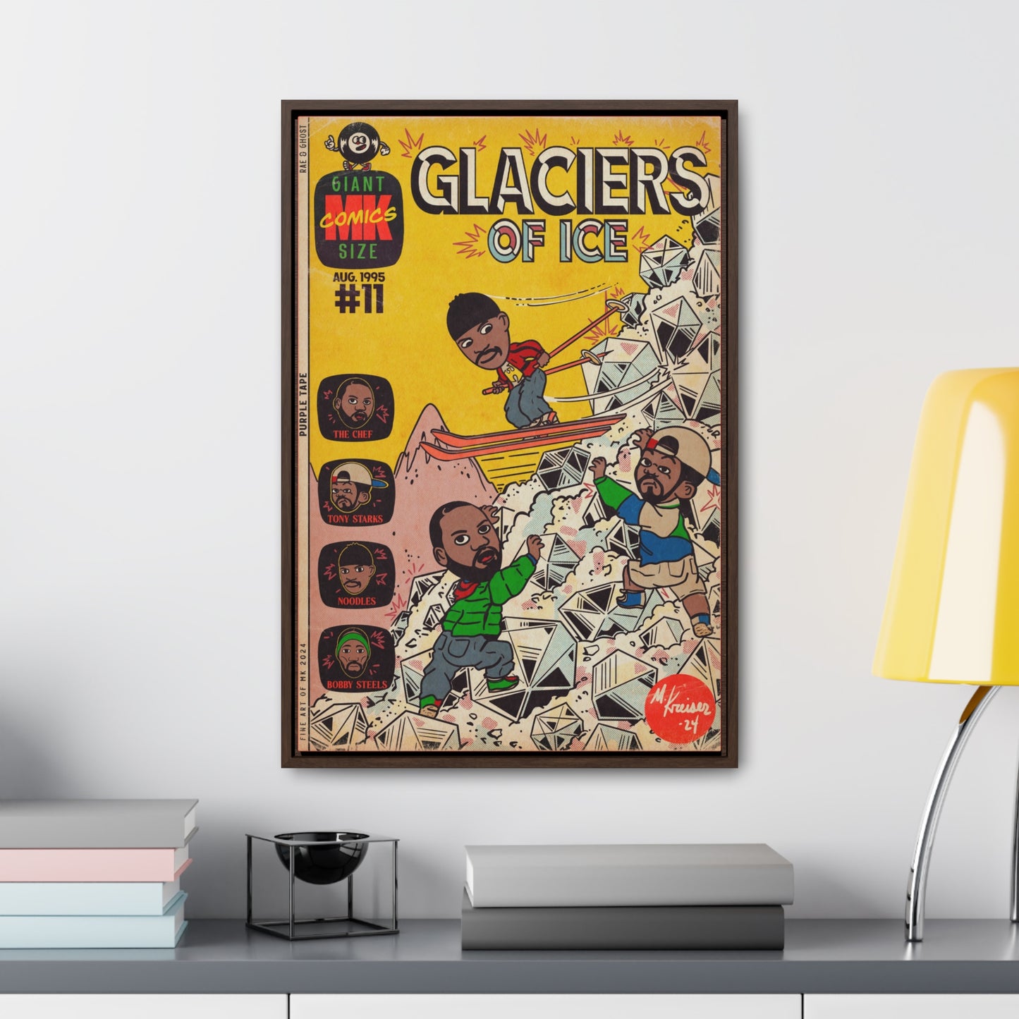 Rae, Ghost, Masta - Glaciers of Ice - Gallery Canvas Wraps, Vertical Frame