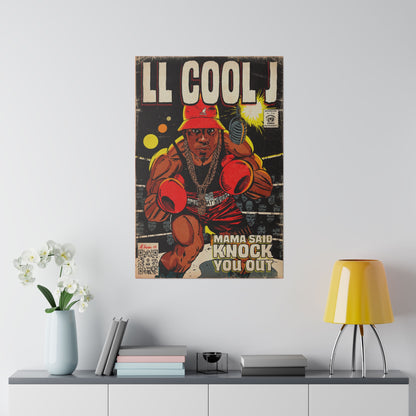 LL Cool J - Mama Said Knock You Out - Matte Canvas, Stretched, 0.75"