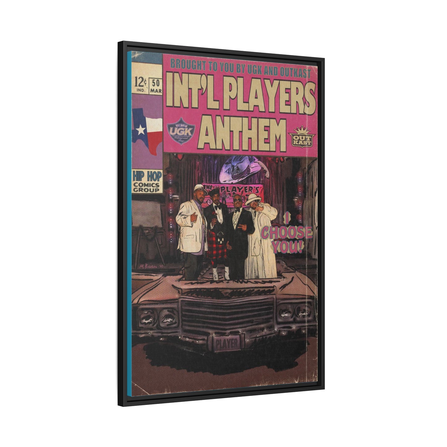 Int’l Players Anthem - Matte Canvas, Framed (Multi-color)